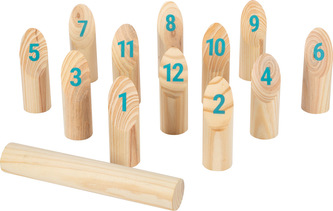Small Foot Vikingské kocky Kubb s číslami Active