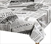 Ubrus EMA - noviny černé - 50x50 cm