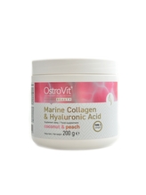 Ostrovit - Marine collagen + hyaluronic acid + vitamin C 200 g - kokos broskev