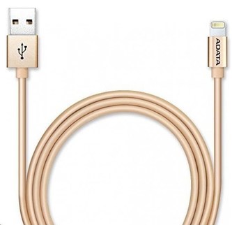 ADATA Sync & Charge Lightning kabel - USB A 2.0 C89, 100cm, hliníková, zlatá ADATA Sync & Charge Lightning kabel - USB A 2.0 C89, 100cm, hliníková, zlatá