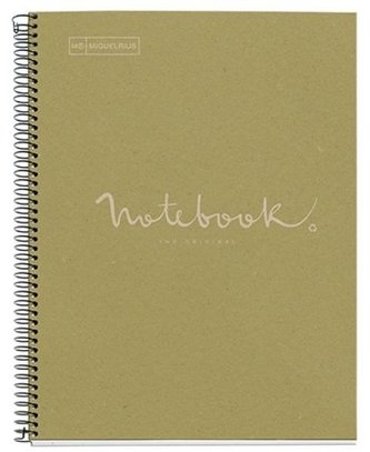 Kołonotatnik A4/80K kratka ekozielony