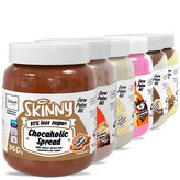 Skinny Chocaholic Spread 350g DUO Hazelnut Wh choco