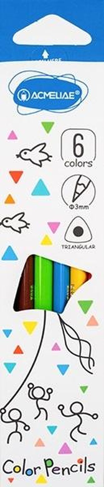 Kredki trójkątne Acmeliae 6 kolorów