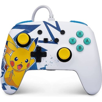 PowerA Enhanced drátový herní ovladač - Pikachu High Voltage (Switch)