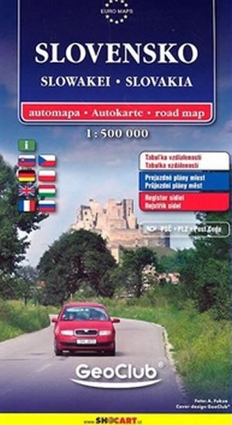 Slovensko automapa 1:500 000 (karton)
