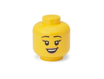 LEGO úložná hlava (mini) - šťastná dívka