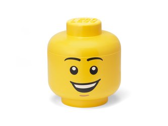 LEGO úložná hlava (velikost L) - šťastný chlapec