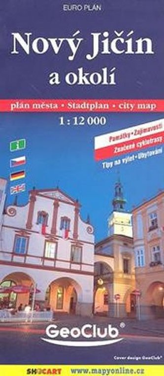 Nový Jičín mapa 1:12 000