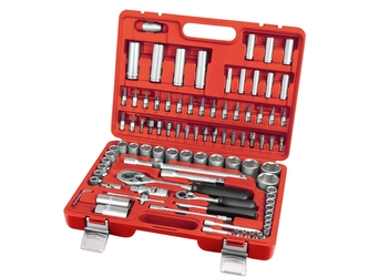 EXTOL PREMIUM hlavice nástrčné, sada 94ks, 1/4", 1/2", CrV