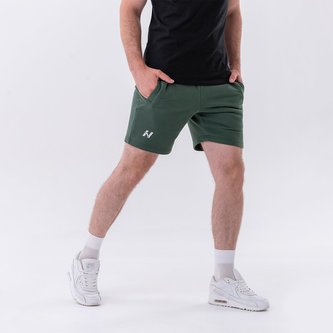 Pánské šortky Relaxed-fit Dark Green - NEBBIA - Velikost: L