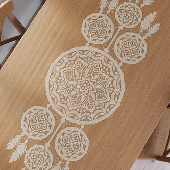 Žakárový běhoun LEA 155x45 cm béžová MyBestHome