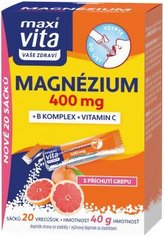 Maxi Vita Magnézium 400 mg + B komplex + Vitamín C 20 sáčků