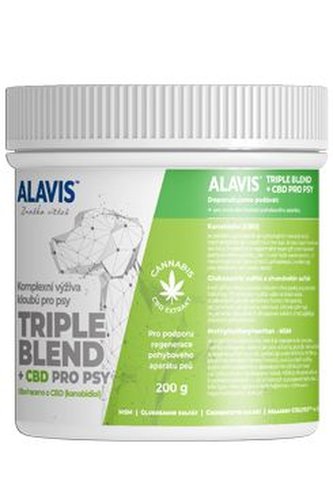 Alavis Triple Blend + CBD pro psy 200g