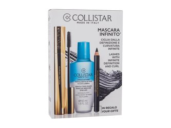 Collistar Infinito řasenka Infinito 11 ml + tužka na oči Professional Eye Pencil 0,8 g Black + odličovací přípravek Gentle Two-Phase Make-Up Remover 50 ml