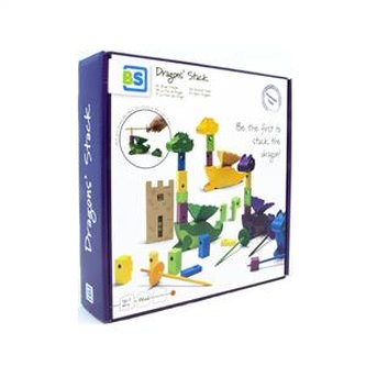 BS Toys Drewniana gra zręcznościowa Wieża smoka