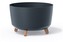 Květináč GRACIA STANDARD ECO WOOD antracit 38 cm