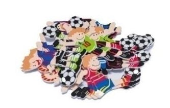 Naklejki z pianki football 18szt