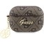 Guess 4G Script Heart PC/PU pouzdro Airpods Pro 2 hnědé