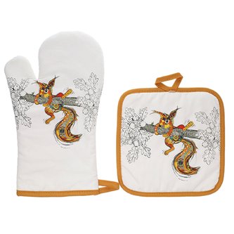 Kuchyňské chňapky set 2 kusy TIGAMA21U02 BUG ART KOOKS KIUB