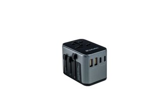 Univerzální cestovní adaptér UTA-03 nabíjení 6 v 1 PD 30W černá Verbatim