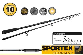 Kaprové pruty SPORTEX Advancer CS-2 Stalker 10ft/300cm - 3,25lbs