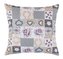 Povláček DITA - patchwork love - šedá, béžová, vínová - 45x45 cm