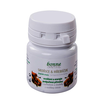 Bonne Santé Pastilky bez cukru - skořice, hřebíček - 7 g