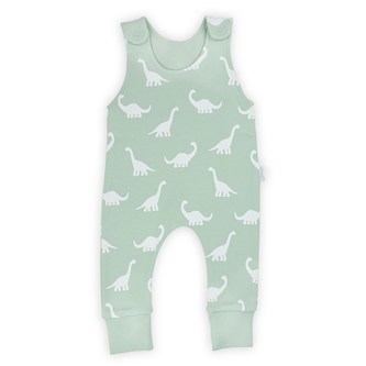 Kojenecké bavlněné dupačky bez šlapek Nicol Ivo zelená - velikost 68 (4-6m)