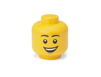 LEGO úložná hlava (mini) - šťastný chlapec