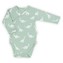 Kojenecké bavlněné body s bočním zapínáním dlouhý rukáv Nicol Ivo zelená - velikost 62 (3-6m)