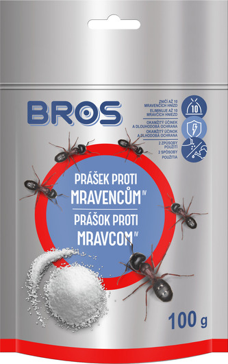 Bros - prášok proti mravcom - vrecko 100 g