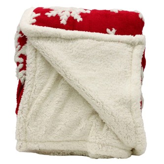 HOME ELEMENTS Beránková deka s jacquard vzorem 150 x 200 cm, 480 GSM