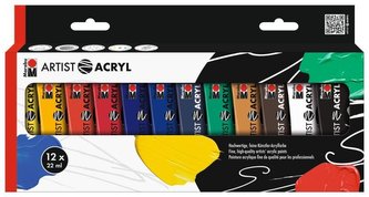 Marabu Artist Acryl set - 12x22 ml