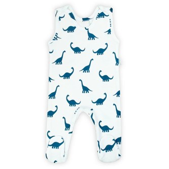 Kojenecké bavlněné dupačky Nicol Ivo modrá - velikost 62 (3-6m)