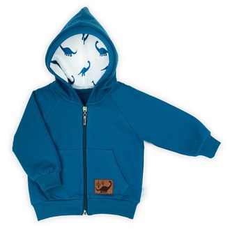 Kojenecká tepláková mikina s kapucí Nicol Ivo modrá - velikost 80 (9-12m)