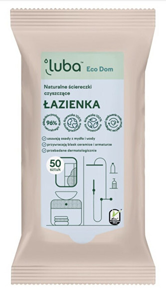 LUBA Přírodní čistící ubrousky - koupelna EKO 50 ks