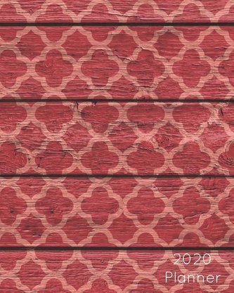 2020 Planner: Rose Shades Trendy Wood Inspired Design: Large Weekly Simple Planner: 52 Week Agenda: 8x10 Soft Cover