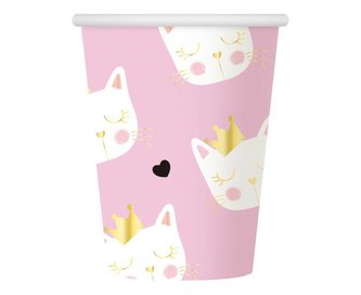 Papírový kelímek 266ml 6ks kočky - Godan