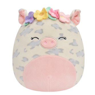Squishmallows Strakaté prasátko s čelenkou Rosie 20 cm