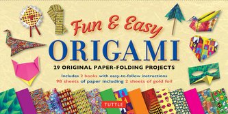 Fun & Easy Origami Kit: 29 Original Paper-Folding Projects: Includes Origami Kit with 2 Instruction Books & 98 High-Quality Orig