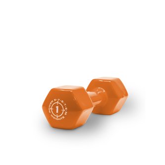 Power System Vinyl Dumbell 1 kg orange