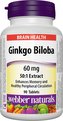 Webber Naturals Ginkgo Biloba 60 mg 90 tablet