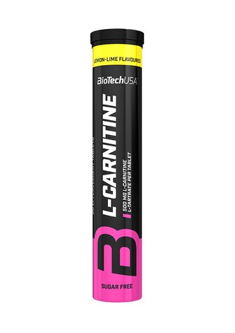 BioTech L-Carnitine 500 20 tbl lemon lime (šumivé) (citron-limeta)