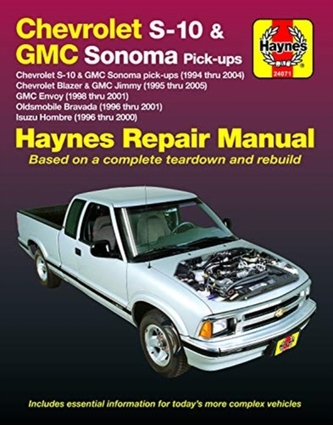 Chevrolet S-10 & GMC Sonoma Pick-Ups Haynes Repair Manual