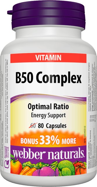Webber naturals B50 Complex 80 tablet