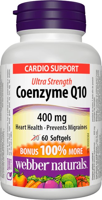Webber Naturals Coenzyme Q10 400 mg 60 cps