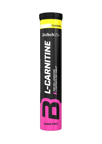 BioTech L-Carnitine 500 20 tbl blueberry raspberry (šumivé) (borůvka-malina)