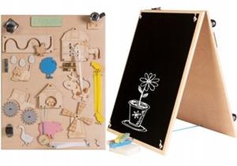 Tablica Manipulacyjna Montessori Farma naturalna 2w1