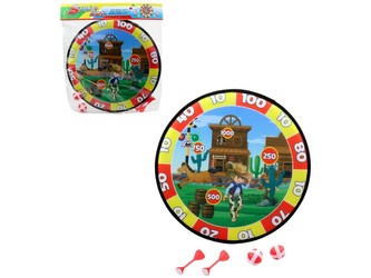 Terč so šípkami a loptičkami na suchý zips, 35 cm