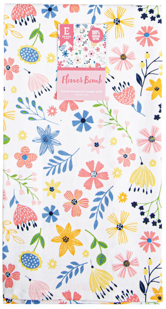 Utěrka bavlněná FLOWER BOMB 45x65 cm 100% bavlna Essex